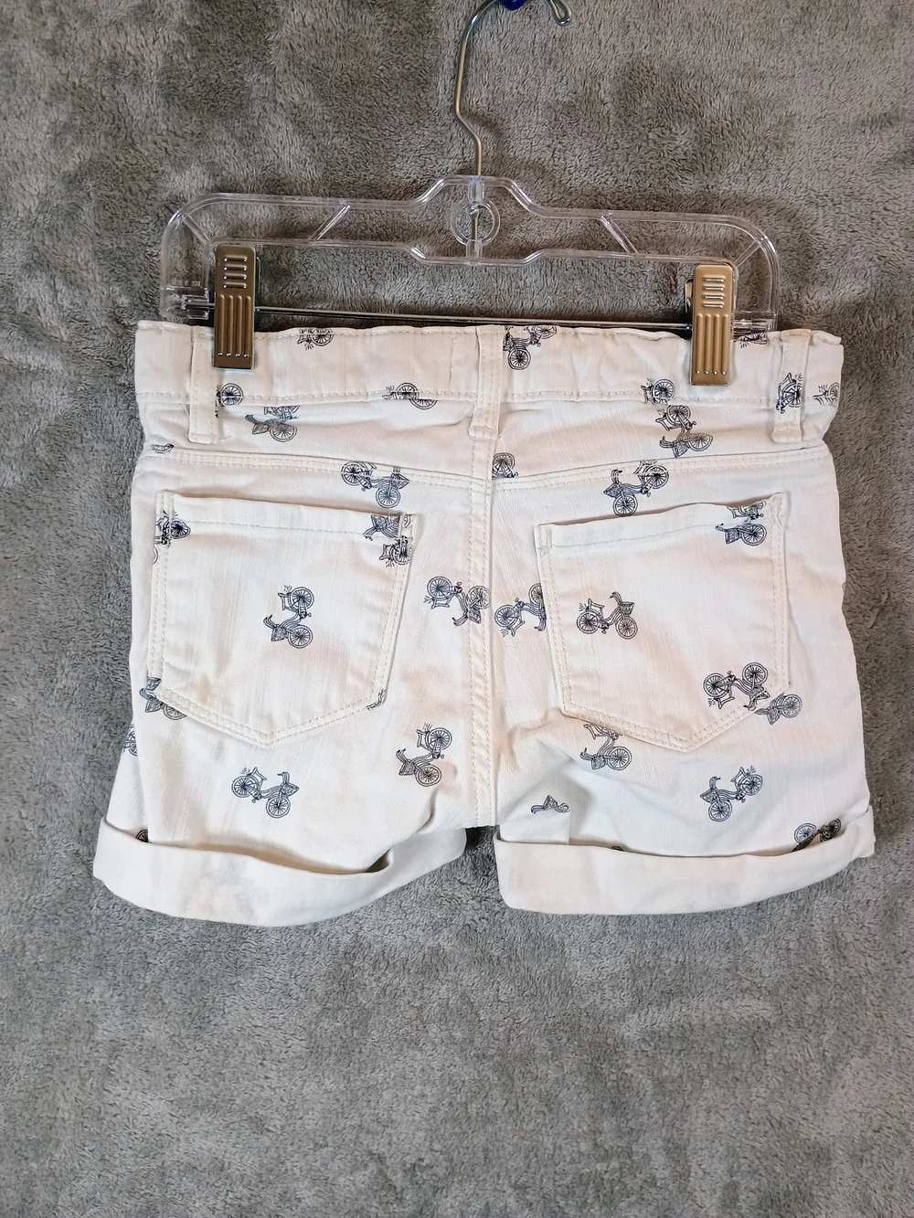 OshKosh B'gosh Girls Shorts with Navy Bike Print Size 6 - Picture 10 of 12